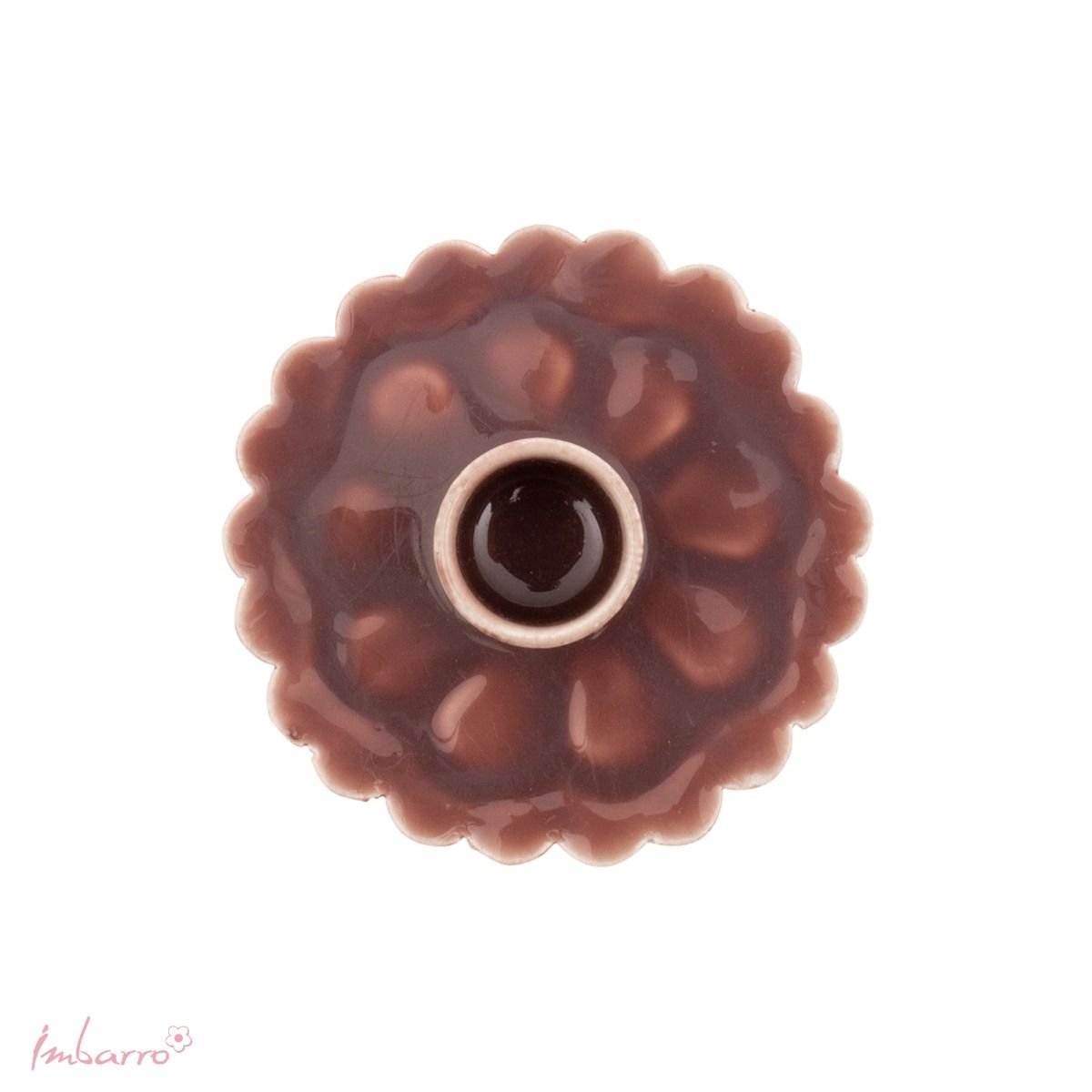 Imbarro Home & Fashion - Kandelaar Jaya Brown - Bruin - L:9 W:9 H:5 cm