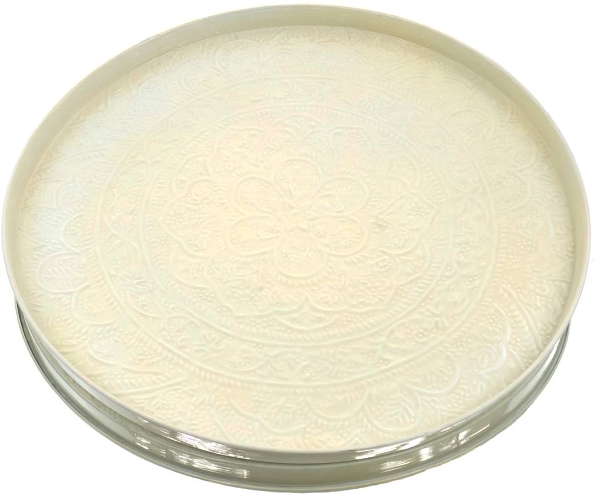 Kaemingk Decobord IJzer 60-H3 cm Creme