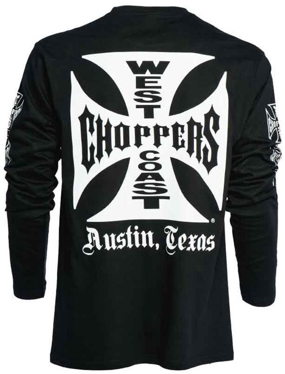 WCC West Coast Choppers Longsleeve Original Cross Black