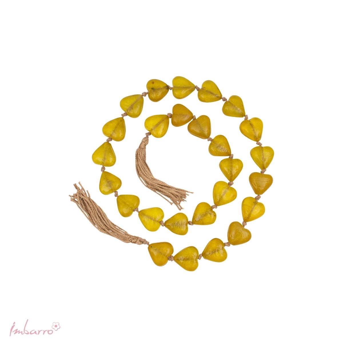 Imbarro Home & Fashion - Woonketting Glas - Olive - Geel, Groen - 1.50 M