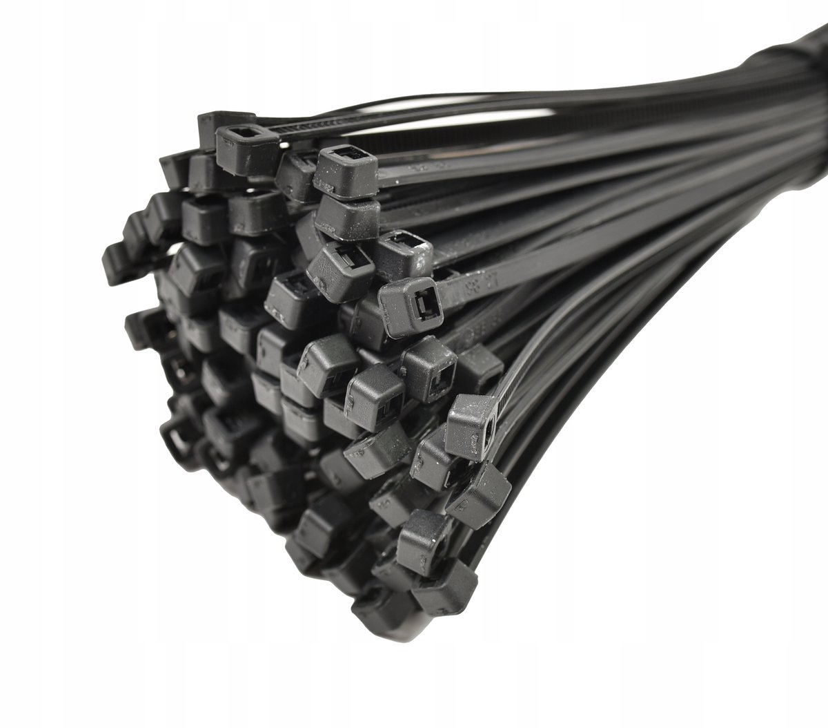 Bradas kabelbinders Zwart 200mm x 3,6mm - 100 stuks