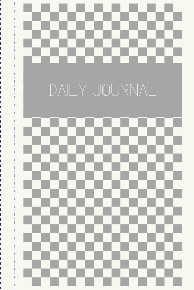 Checkered Journal, Beige and Grey - ShopVlot