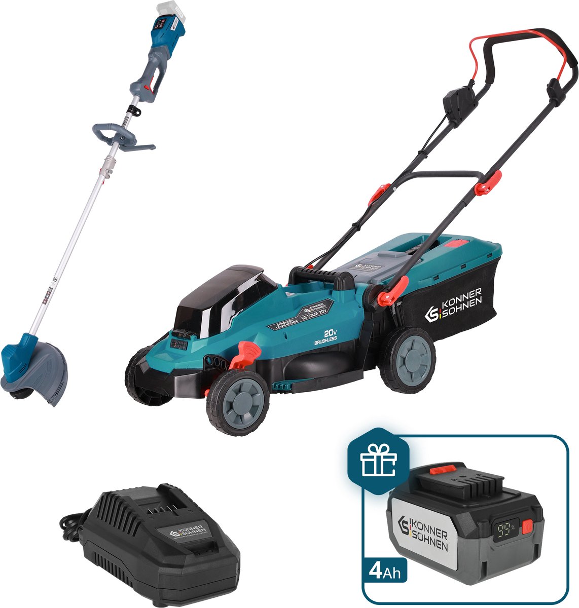 Promotionele Grasonderhoudset KS 33LM-BCT20V-SET