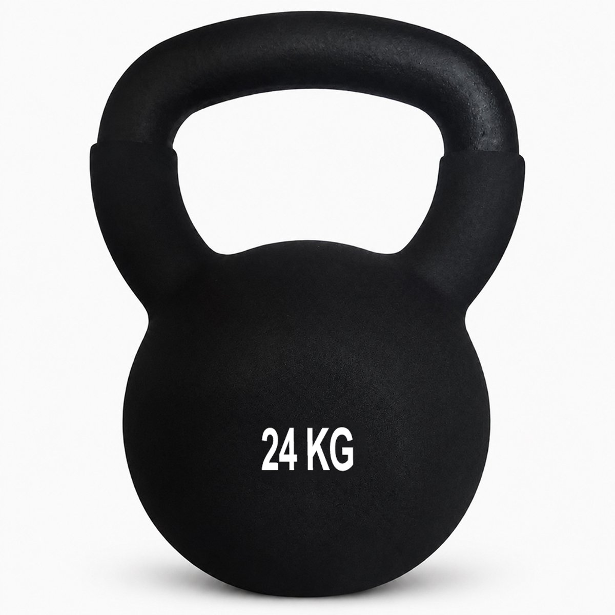 Prival Kettlebell 24 kg – Gietijzeren Kettlebell – Fitness Gewicht – Krachttraining, CrossFit & Home Gym – Zwart
