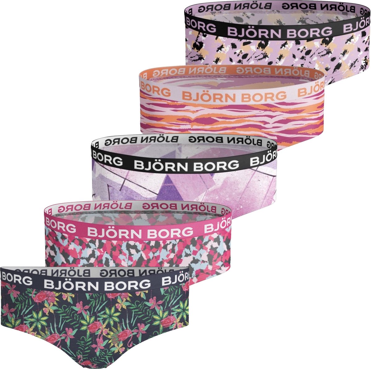 Björn Borg Meisjes Hipsters 5-Pack Maat 158-164
