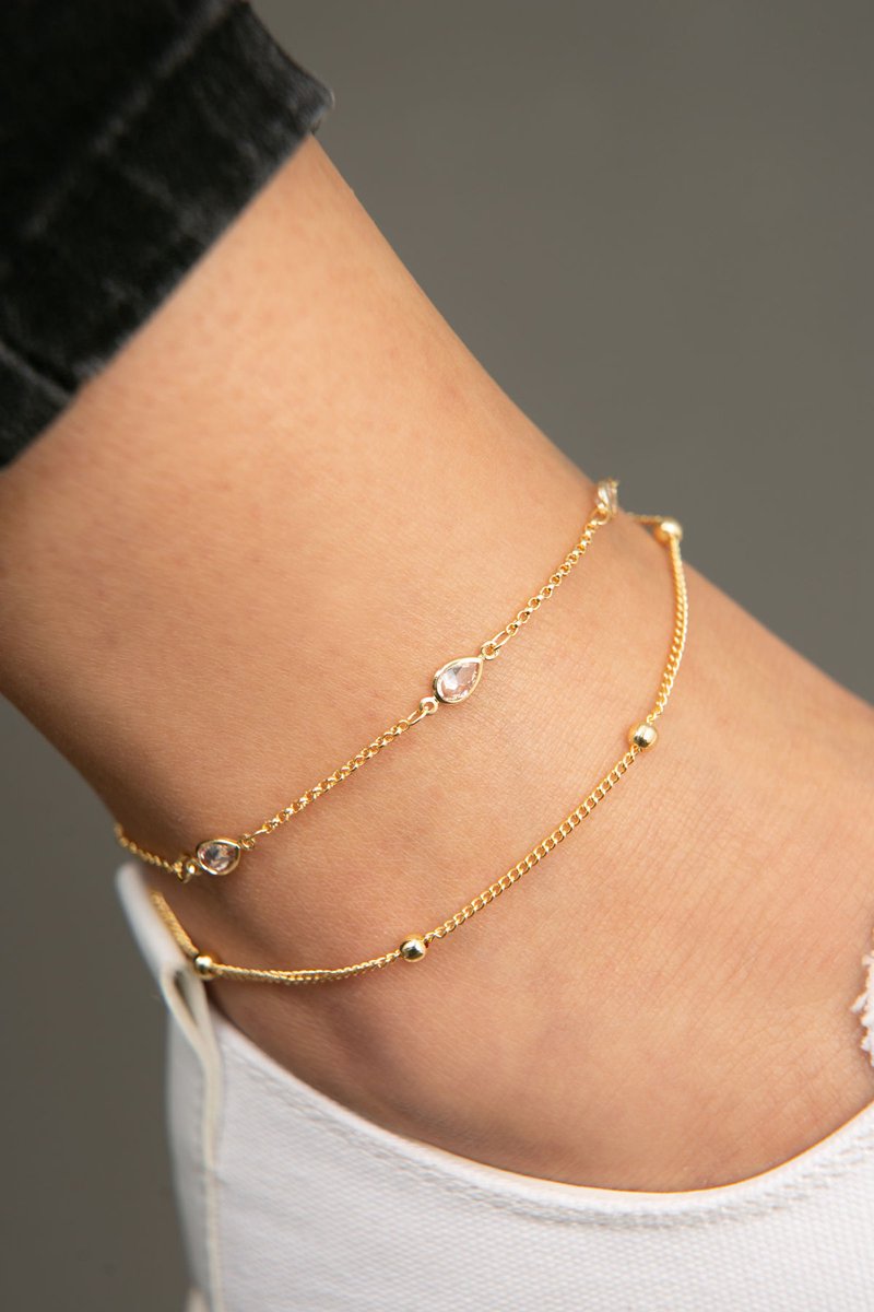 Asir - Enkelband - Goud - 24 cm