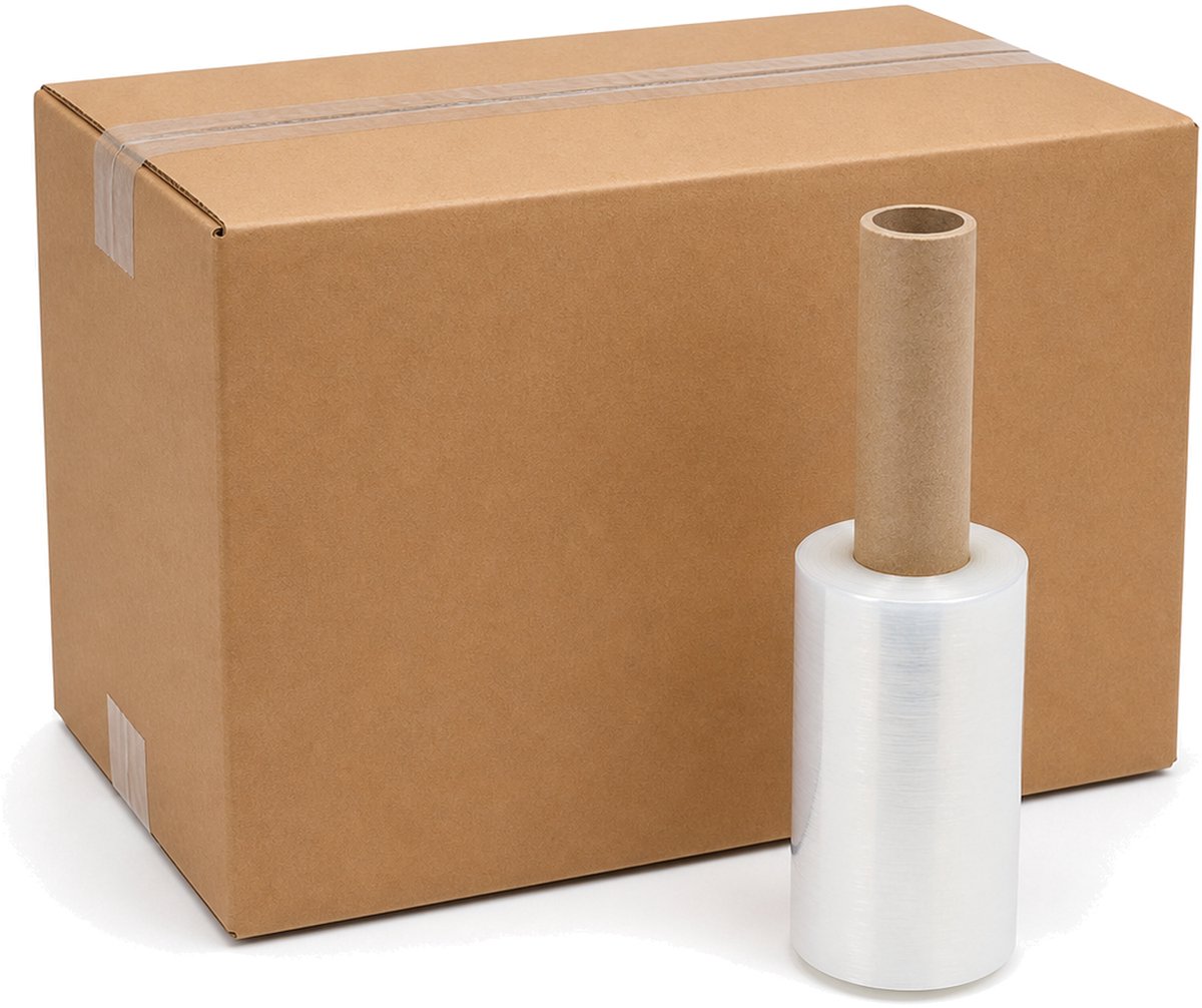 Inpakr Mini Wikkelfolie Transparant - 10 cm x 250 m - 23 micron - 22 rollen