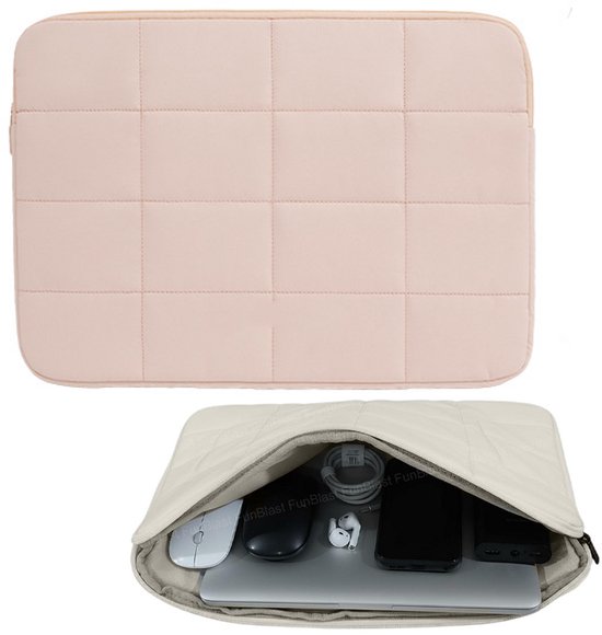 14-Inch Laptophoes - 1 Stuk - Laptop Soft Sleeve - Laptop Sleeve - Laptop Cover - Gewatteerde Laptoptas - Laptophoezen - Schokbestendig En Waterdicht - Geschikt Voor De Meeste Modellen - Roze