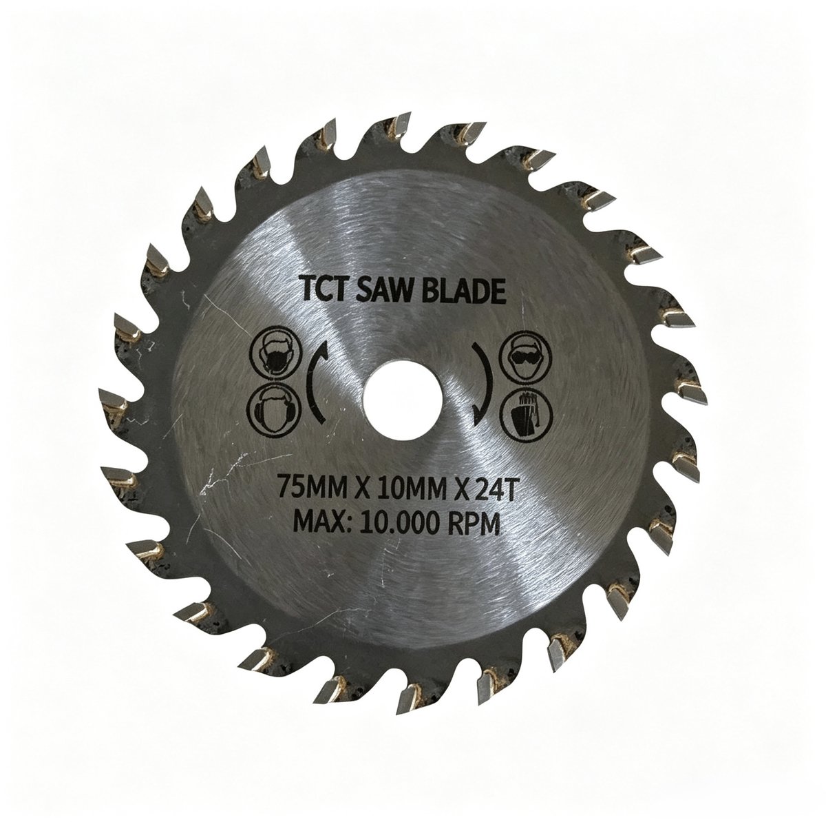 Zaagblad - Zaagblad hout - 75 x 10 mm - Geschikt voor Haakse slijper - 24 tanden - hardmetalen