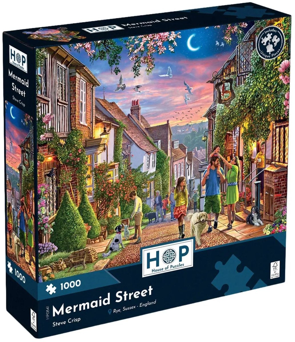 Mermaid Street Puzzel 1000 stukjes