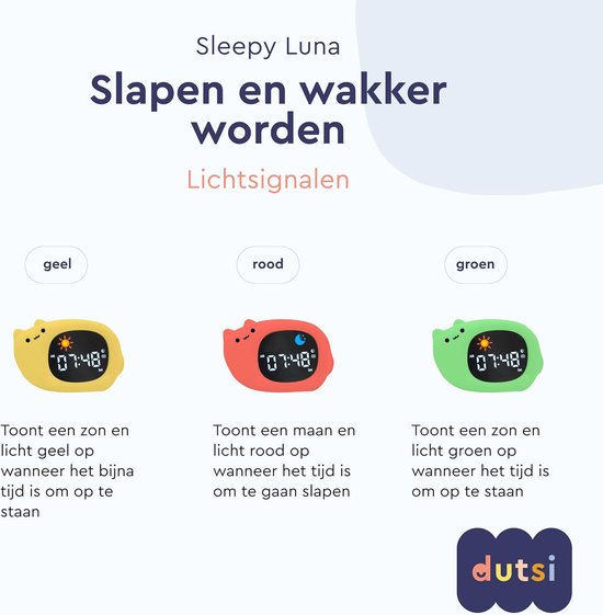 Slaaptrainer Kinderen - Nachtlamp White Noise - Kind Leren Slapen - 3-in-1 Functie - 11.7 cm Lengte - Meerdere Kleuren — afbeelding 5