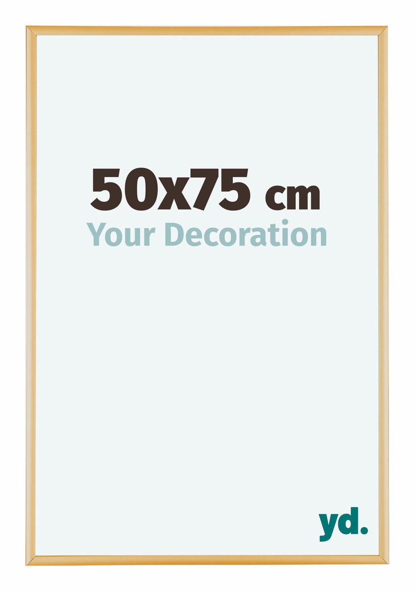 yd. Your Decoration - Fotolijst 50x75 cm - Aluminium - Goud Vintage - Kent