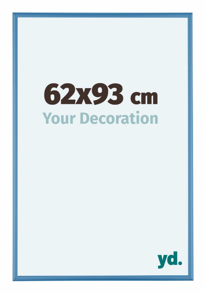 yd. Your Decoration - Fotolijst 62x93 cm - Aluminium - Staal Blauw - Kent