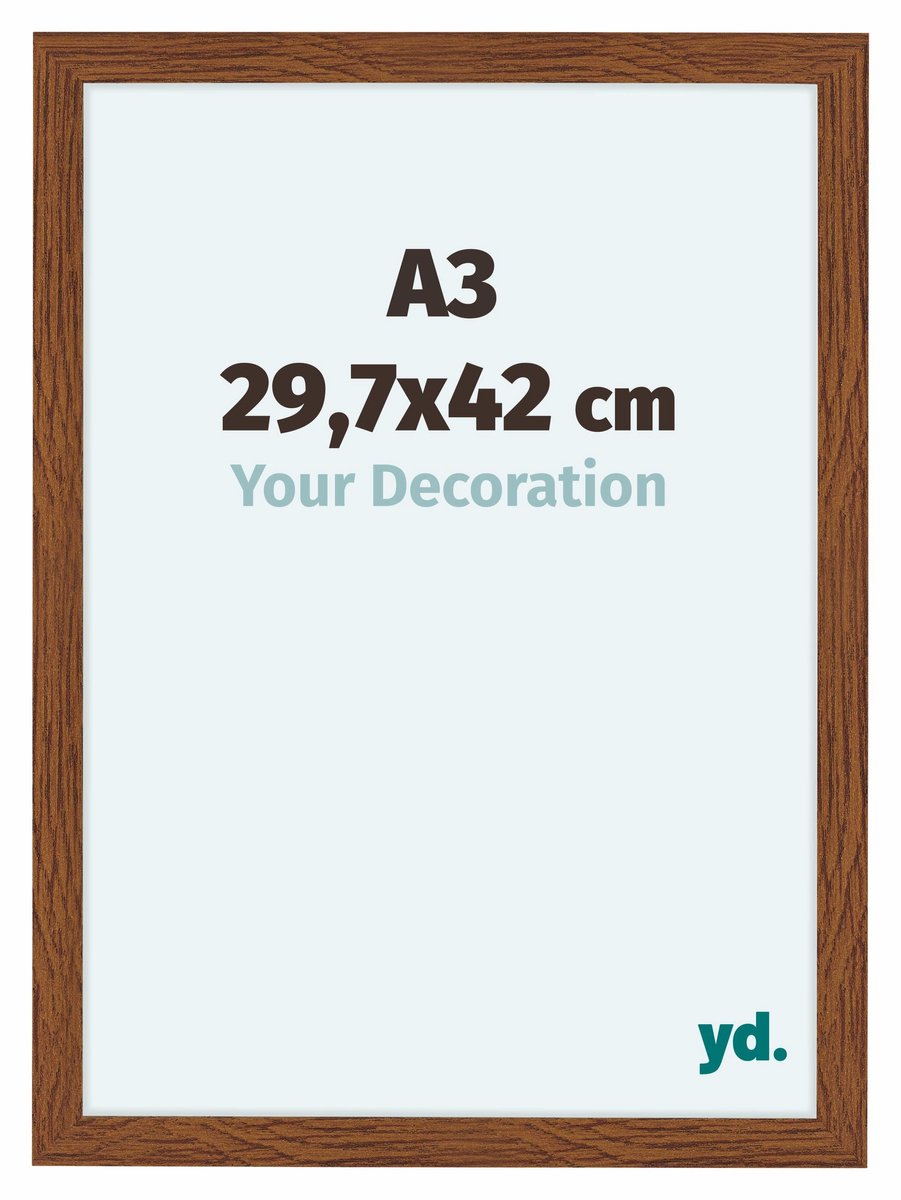 yd. Your Decoration - Fotolijst A3 29,7x42 cm - MDF - Eiken Rustiek - Como