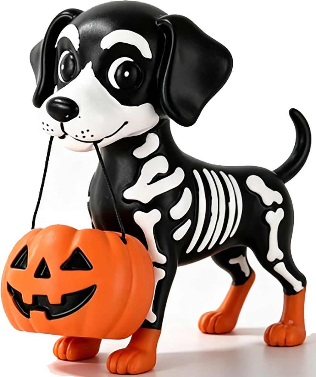 Halloween Decoratie - Halloween spook - Geest Beeldje - Hondenbeeldje in spookkostuum - Herfst Halloween - Halloween Hond - Spookhond - Halloween Versiering Tuin & Feest - Halloweenfiguur - Geweldig Cadeau voor Vrouw & Man