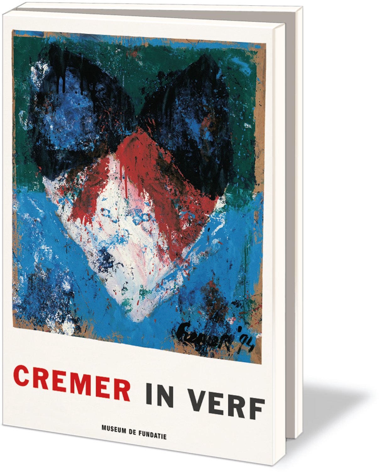 Kaartenmapje met env, groot: Cremer in verf, Jan Cremer, Museum de Fundatie- 2 x 5 motieven