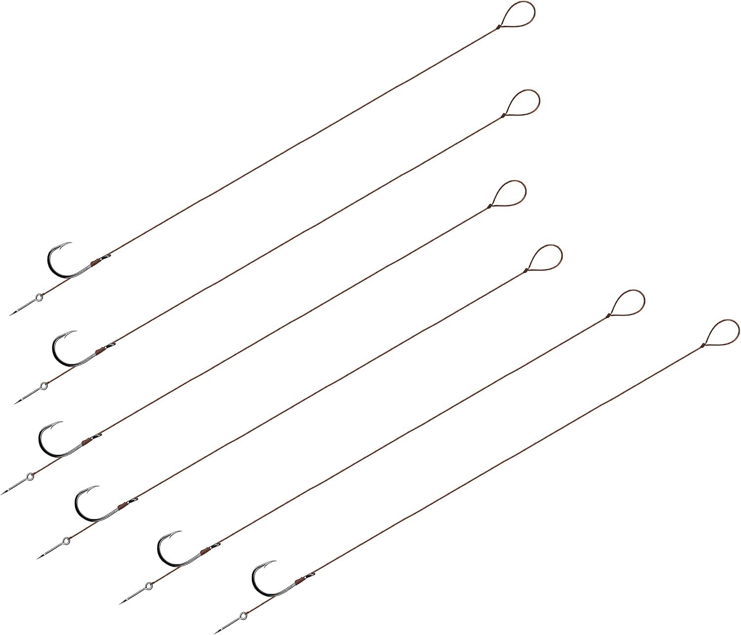 Feeder haak voorvak 8 cm - gevlochten met spies - maat 8 - ideaal voor vissen - m-winkel
