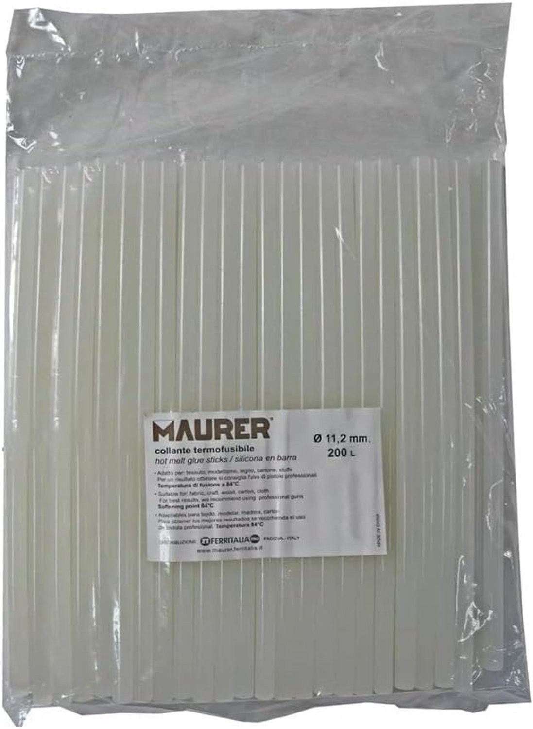 Siliconen op stang 11,2 mm - transparant - 1,0 kg - ideaal voor lijmpistolen - m-winkel