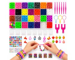 BOTC Loombandjes Starterspakket - 32 Kleuren - 2750-Delig - Loomelastiekjes - Loomen - Loom Pakket