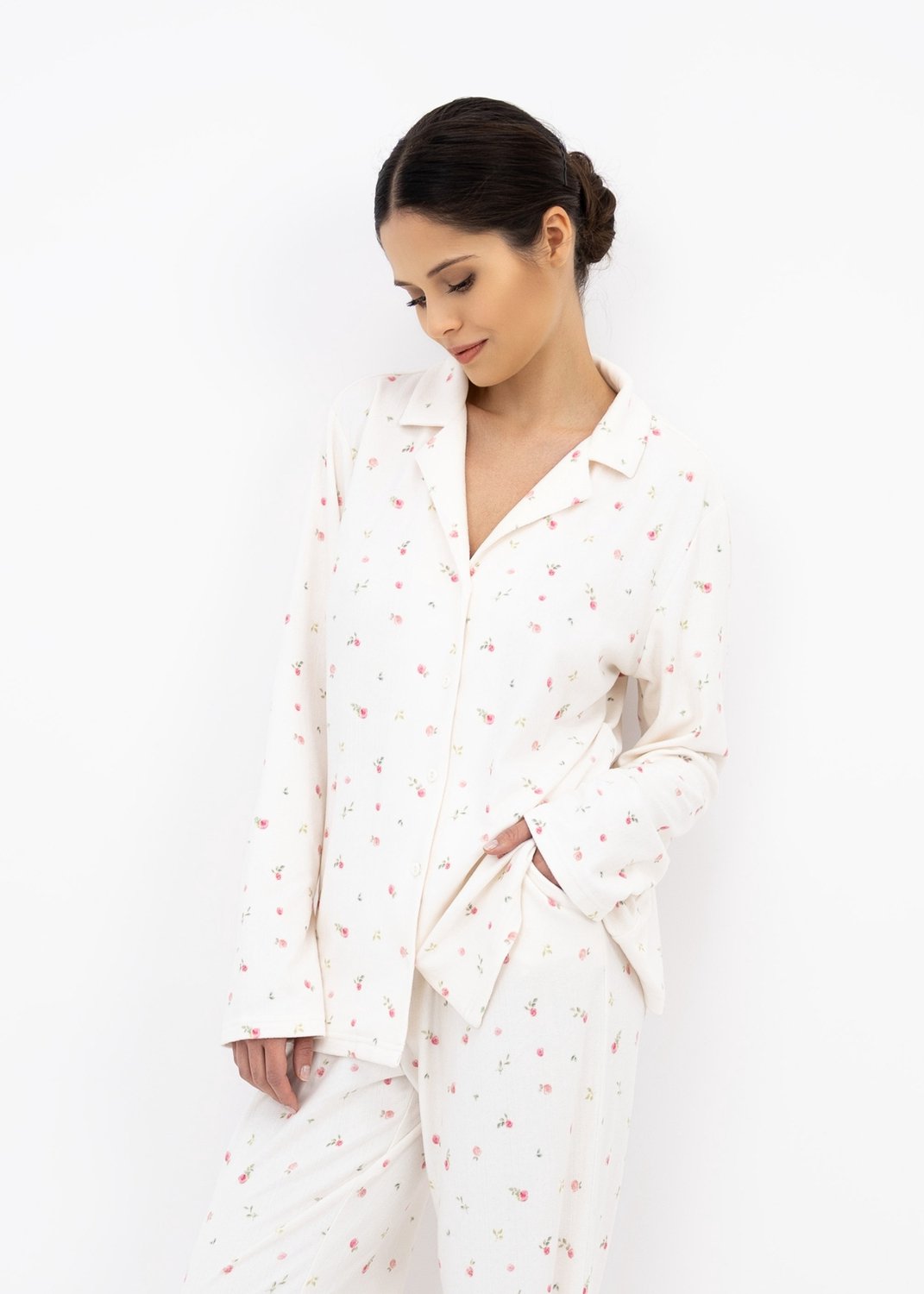 S& Sensis Sensis Fleece Pyjama Valerie Dames 40 / Ecru