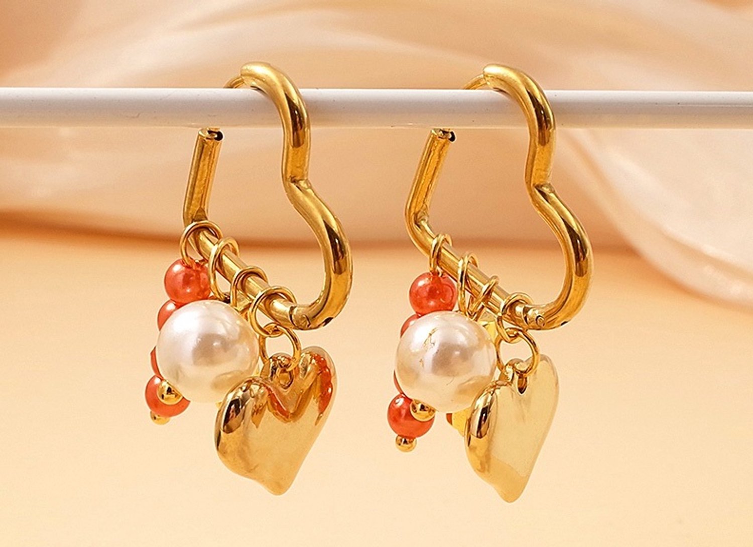 Oorbel met bedels 0213