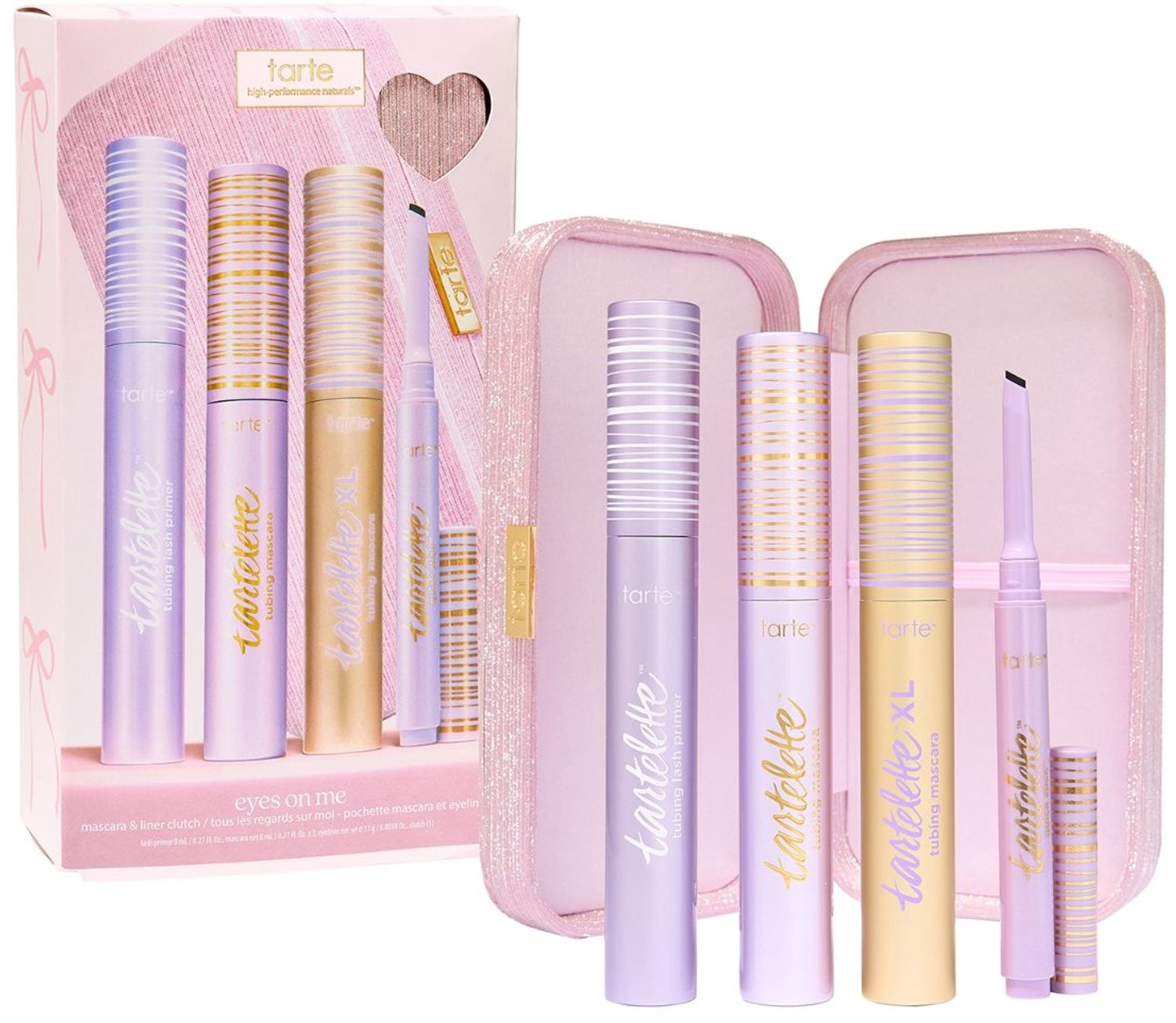 tarte - Eyes On Me Mascara & Liner Clutch - 2 mascaras, lash primer en eyeliner - Make-up Cadeauset
