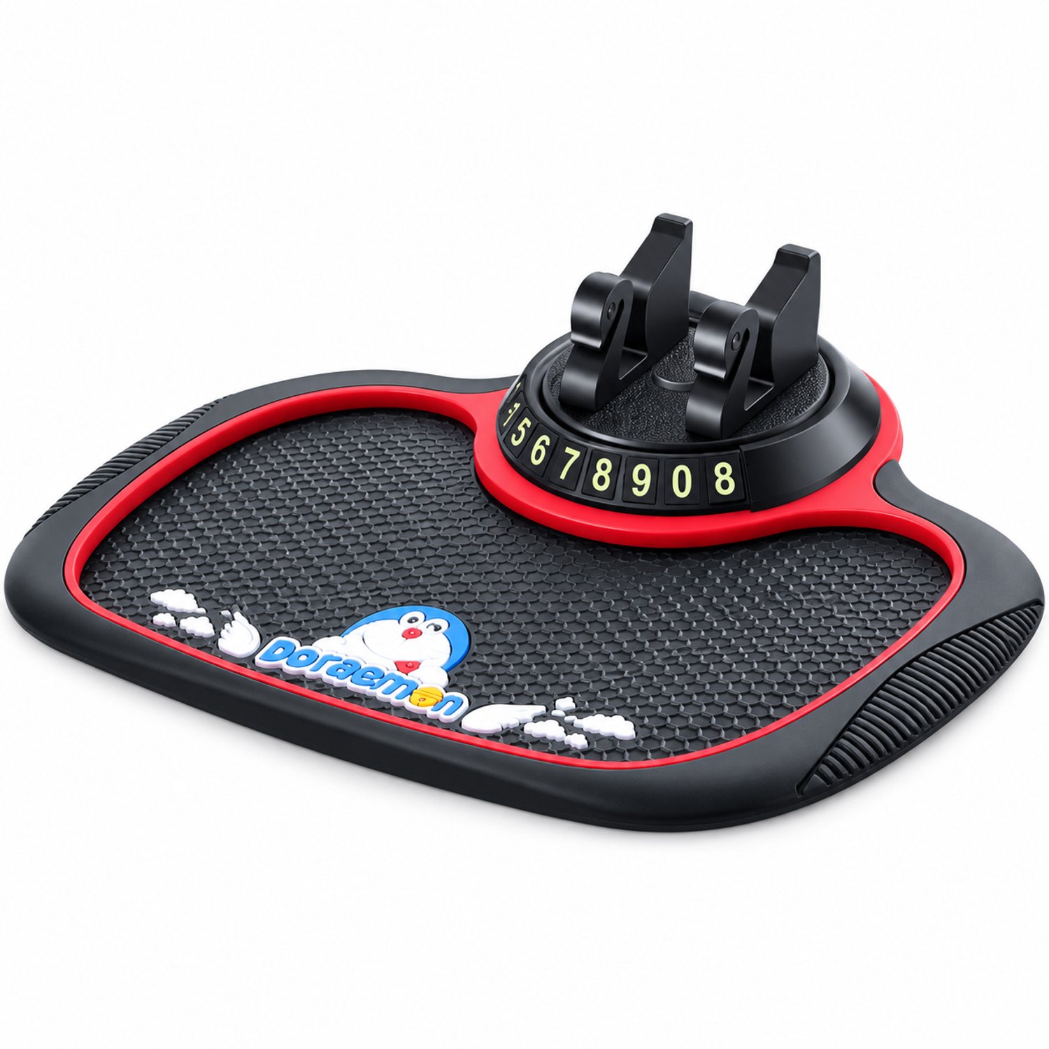 Telefoonhouders auto: 3-in-1 antislip-dashboardmat met telefoonhouder en verborgen nummerdisplay