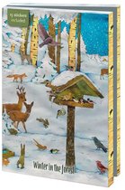 Kerstkaarten 10x - Kaartenmapje met env, groot: Winter in the forest, Christian Kaempf - 2x5 motieven