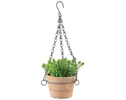 Esschert Design Aged Terracotta pot hangend Small L 11,7 x D 12,8 x H 8,3