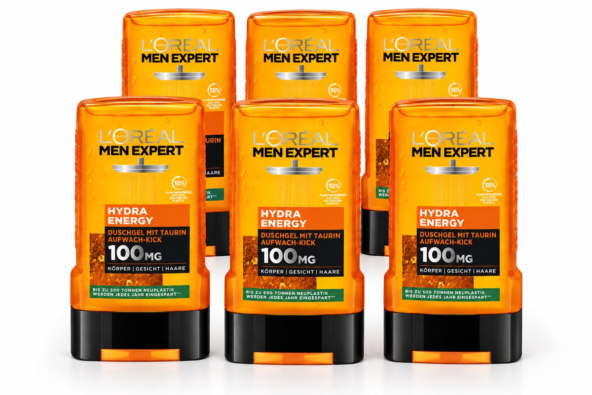 L'Oreal Men Expert - Showergel - Hydra Energy - 6X250ml