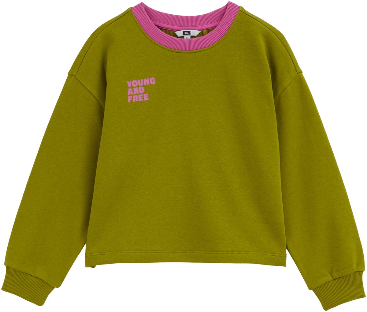 WE Fashion Meisjes oversized sweater met print