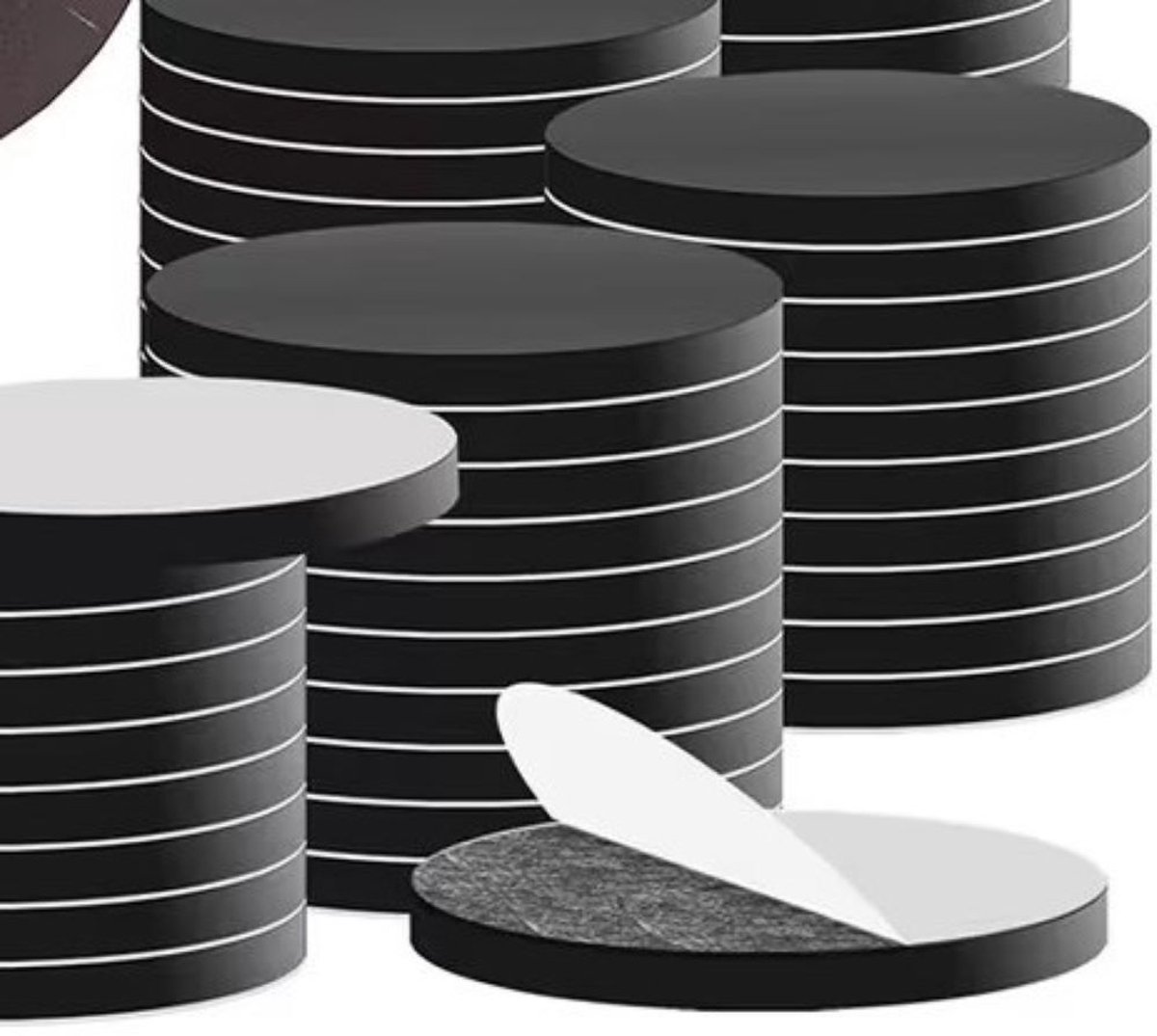 10 magneet stickers - diy magneet rond - 2,5 cm - zelfklevend - plakbare magneetjes - 4mm