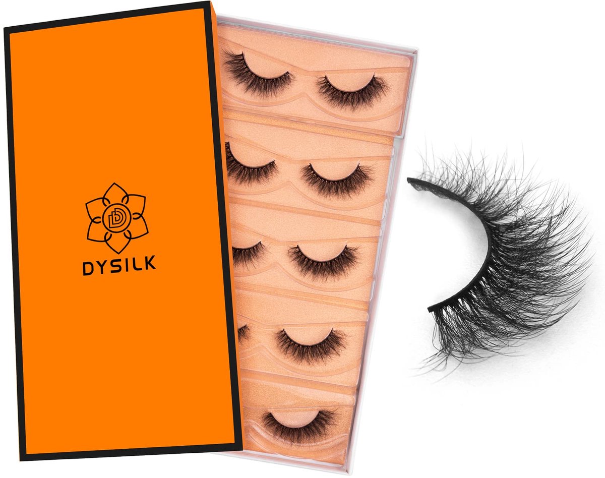 DYSILK Valse wimpers Cat Eye – 5 paar natuurlijke valse wimpers (8-15 mm) - ShopVlot