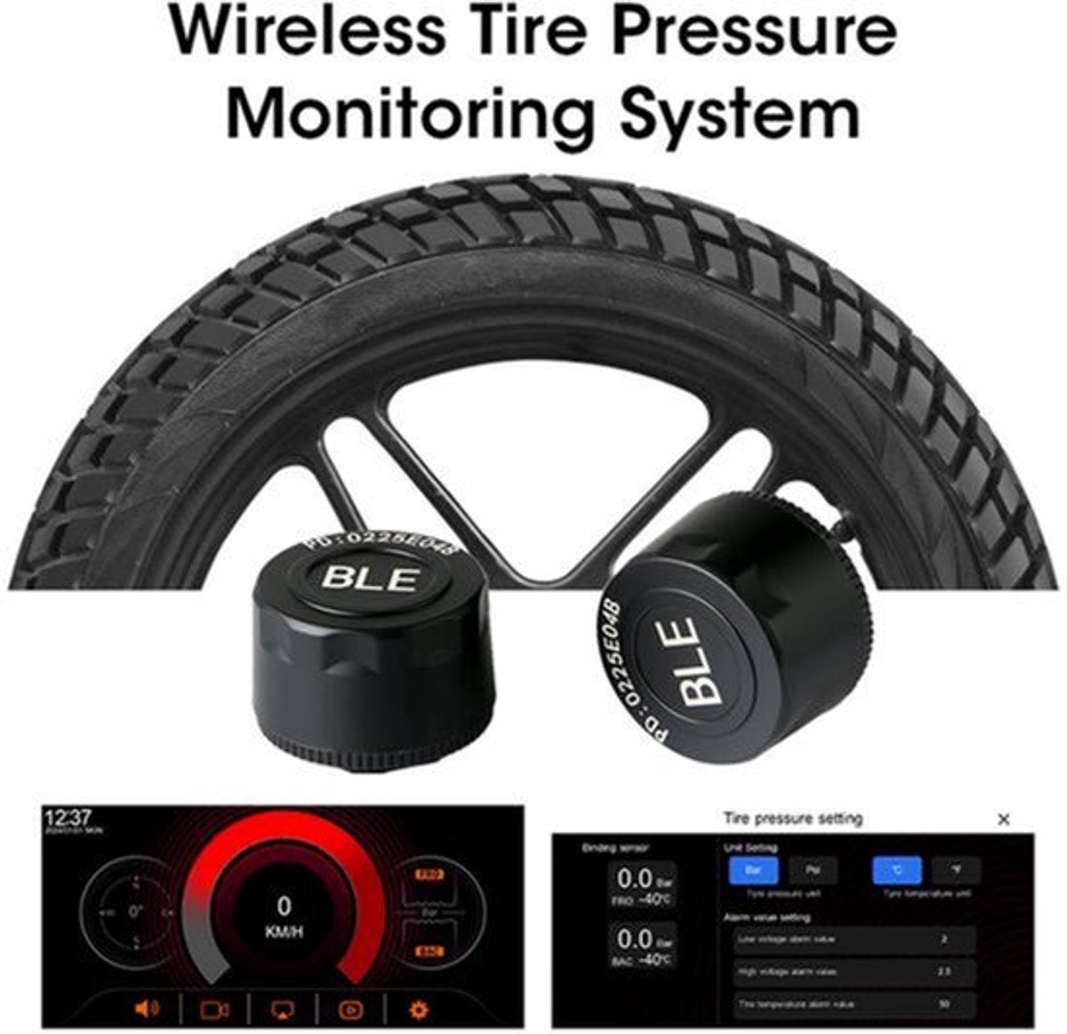 Motorfiets Navigatie 6.86 Inch Waterdicht - Draagbaar GPS Systeem - IPX7 Behuizing - Voor Motorrijders - Autonavigatie