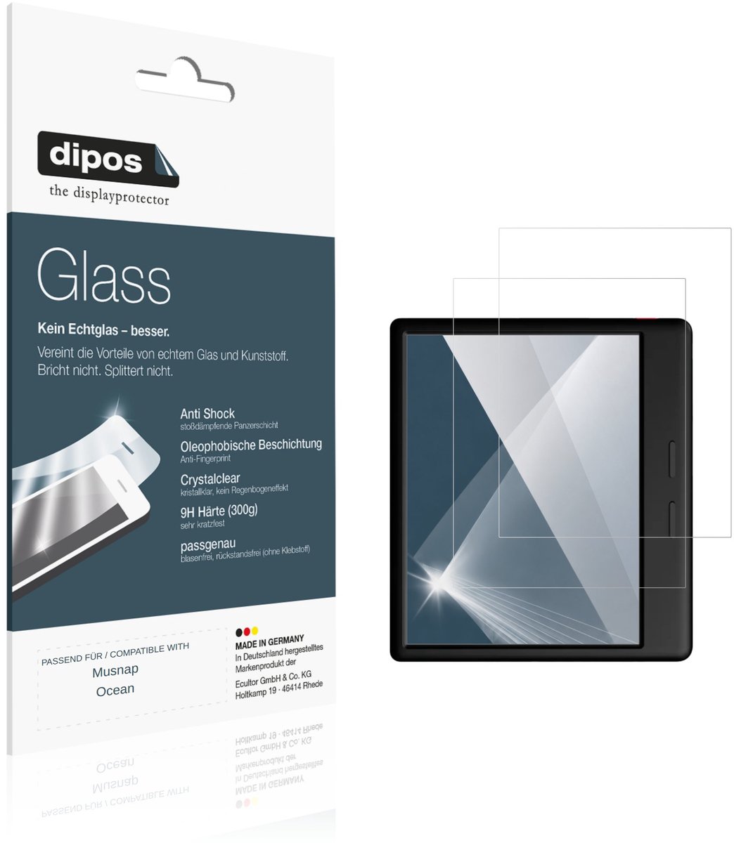 dipos – 2x Pantserfolie geschikt voor Musnap Ocean | 9H Screenprotector