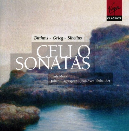 CD-hoes met de titel 'Cello Sonatas', met werken van Brahms, Grieg en Sibelius, uitgevoerd door Truls Mork, Juhani Lagerspetz en Jean-Yves Thibaudet.