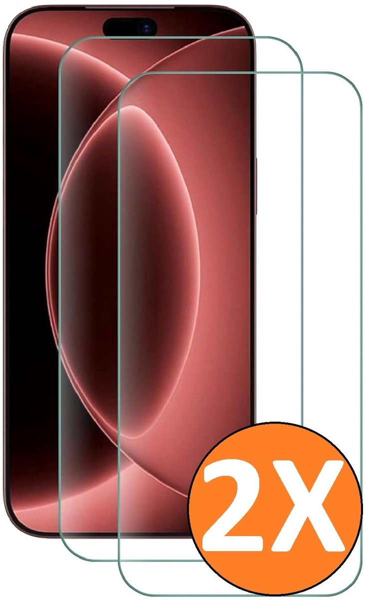 Screenprotector Geschikt voor iPhone 18 Pro Max / 17 Pro Max - Beschermglas - gehard glas – tempered glass - 2 Stuks