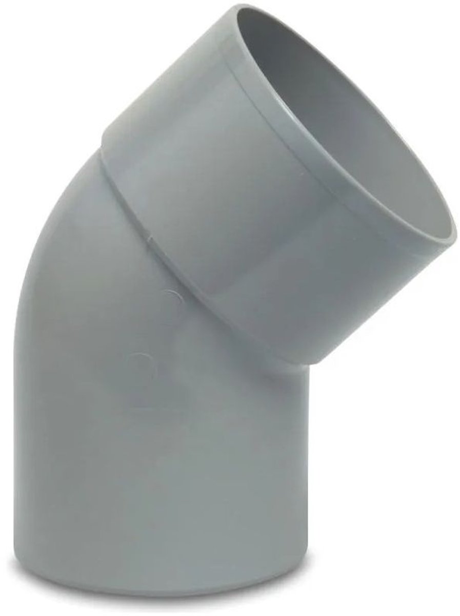 PVC BOCHT 32MM 45° BENOR GRIJS MOF/SPIE LIJMMOF