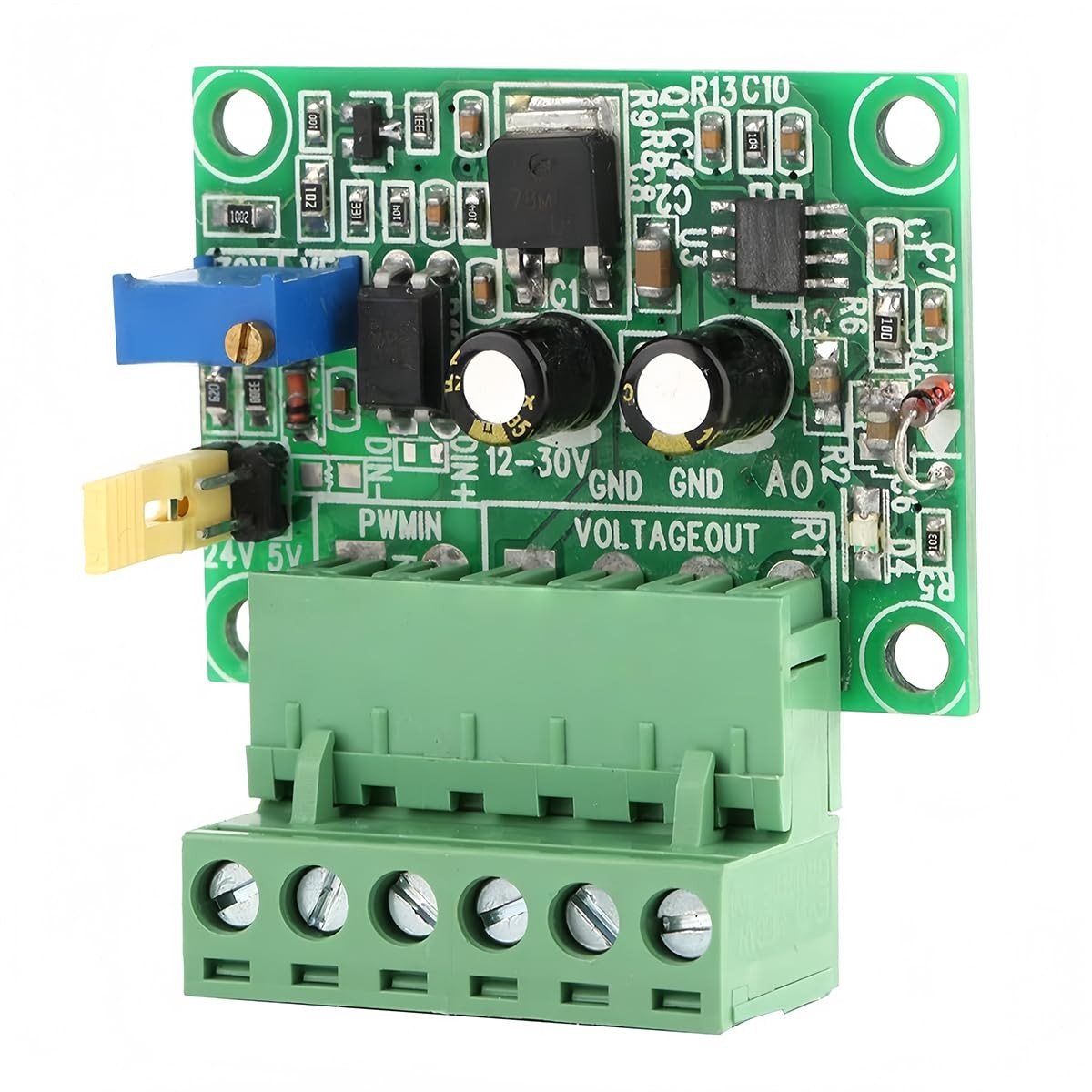 PWM naar 0-10V converter module voor digitale naar analoge signalen in industriële PLC besturing met frequenties tot 3kHz