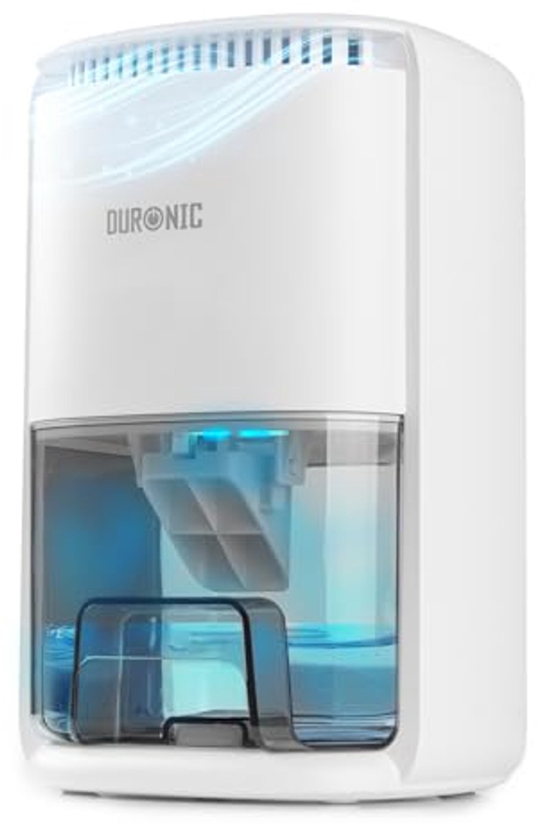 Luchtontvochtiger 22,5W - 1 Liter Watertank - Tot 200ml per Dag - Met Timer - Wit