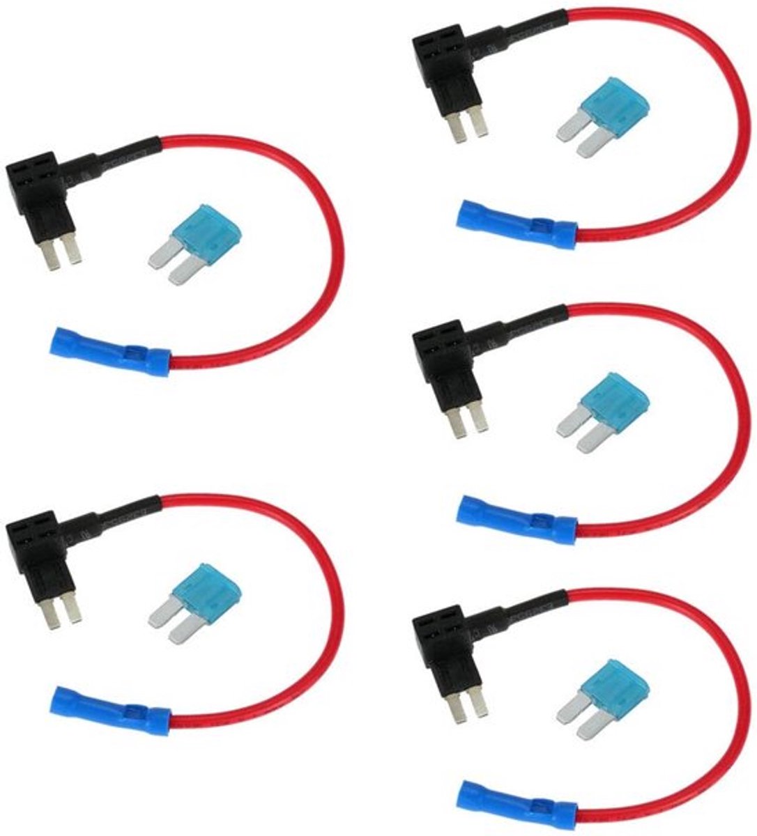 Dailygoody Add-a-Circuit Fuse Holder Micro2 ATR Blade Fuse 15A Voor Auto’s Zwart