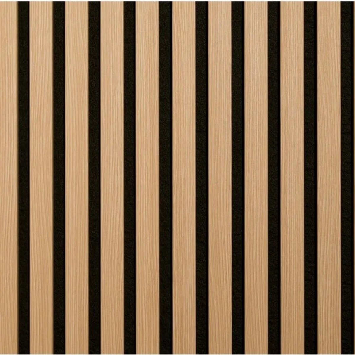 Akoestische Wandpaneel Eiken (Latten wanden) | 60×270×18cm | TEAK 27 mm latten – Akoestisch Wandpaneel – Houten Wandpaneel – Lattenwand – Wandbekleding – Geluidsisolatie – Eikenlook – Interieur Wanddecoratie – Decoratieve Wandpanelen voor Interieur