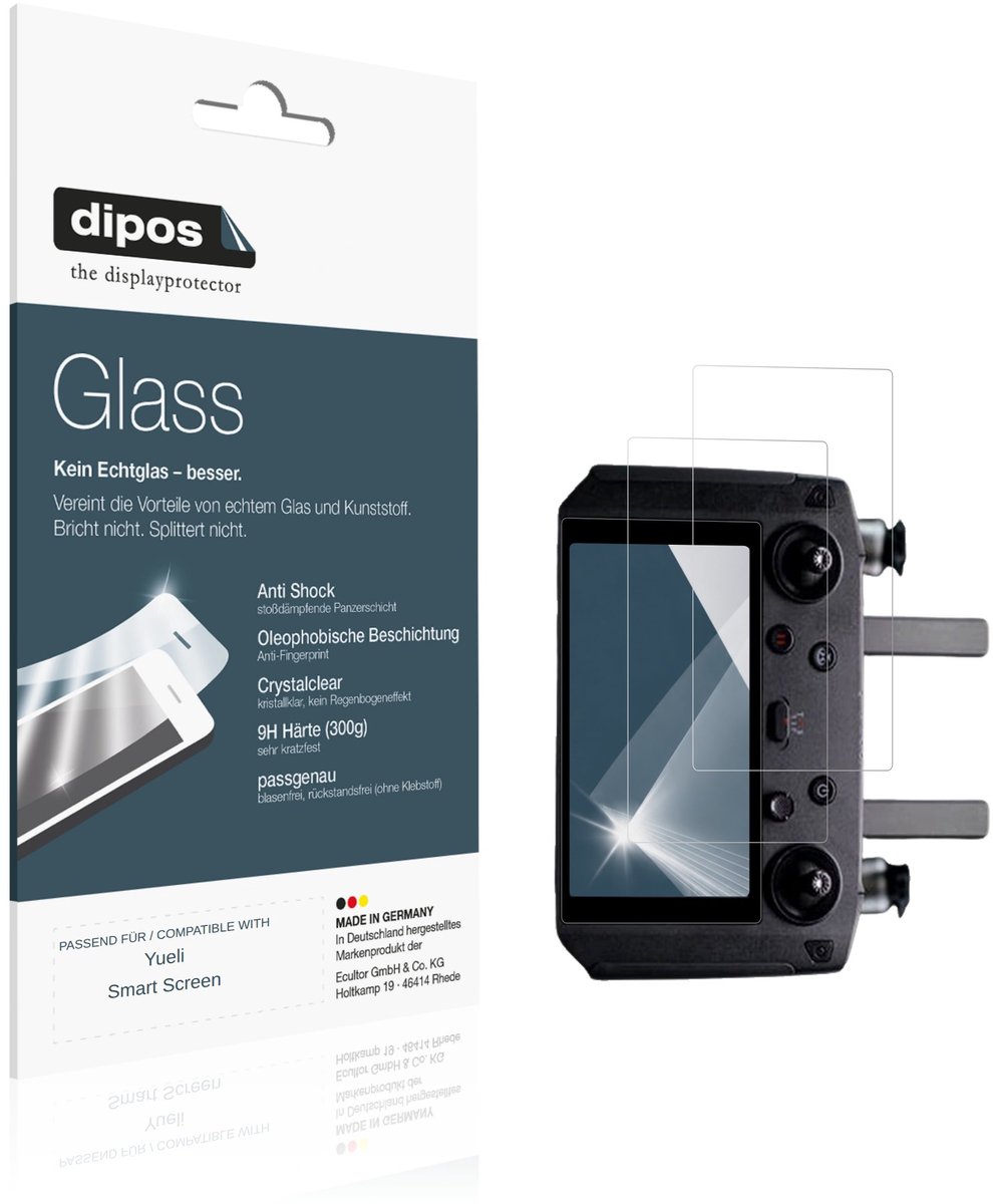 dipos – 2x Pantserfolie geschikt voor Yueli Smart Screen | 9H Screenprotector