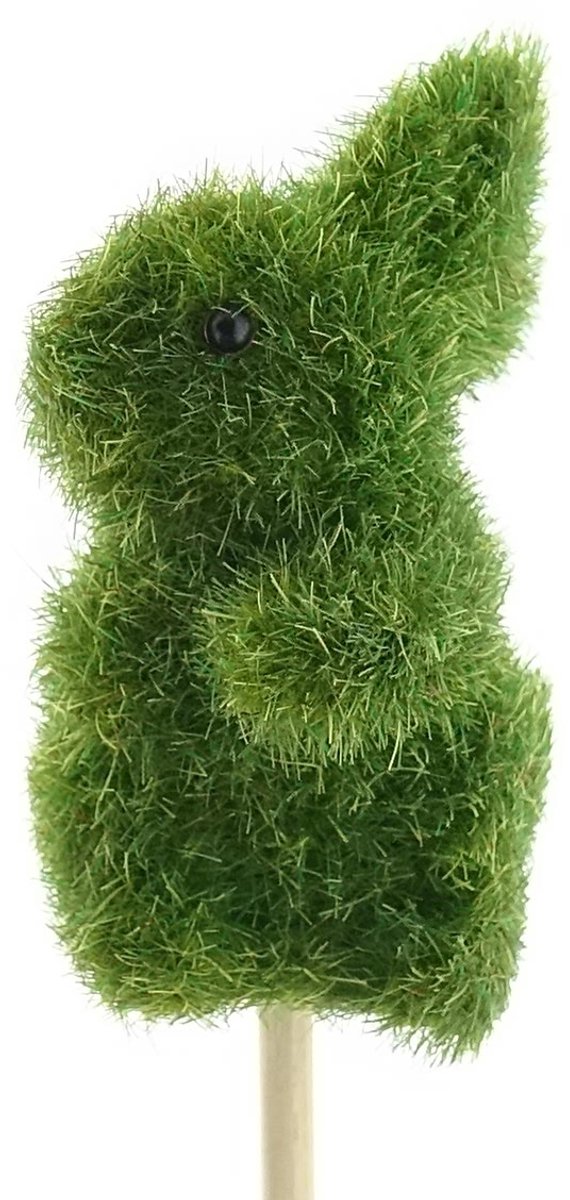 Scheulen Paasprikker Konijn Zittend Mosgroen 6 cm Kunststof