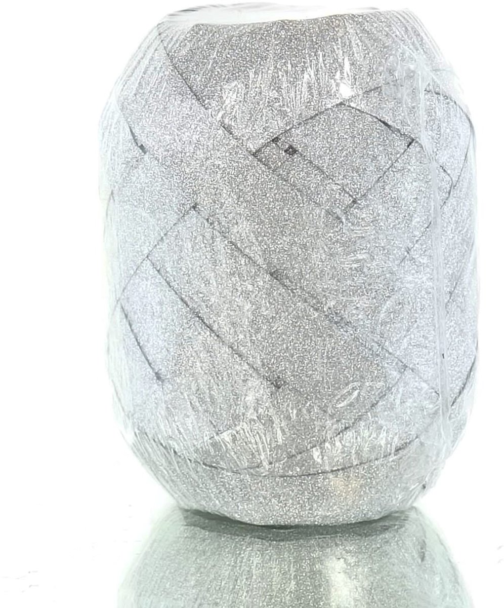 Kaemingk Cadeaulint Zilverkleurig Glittereffect 20 meter