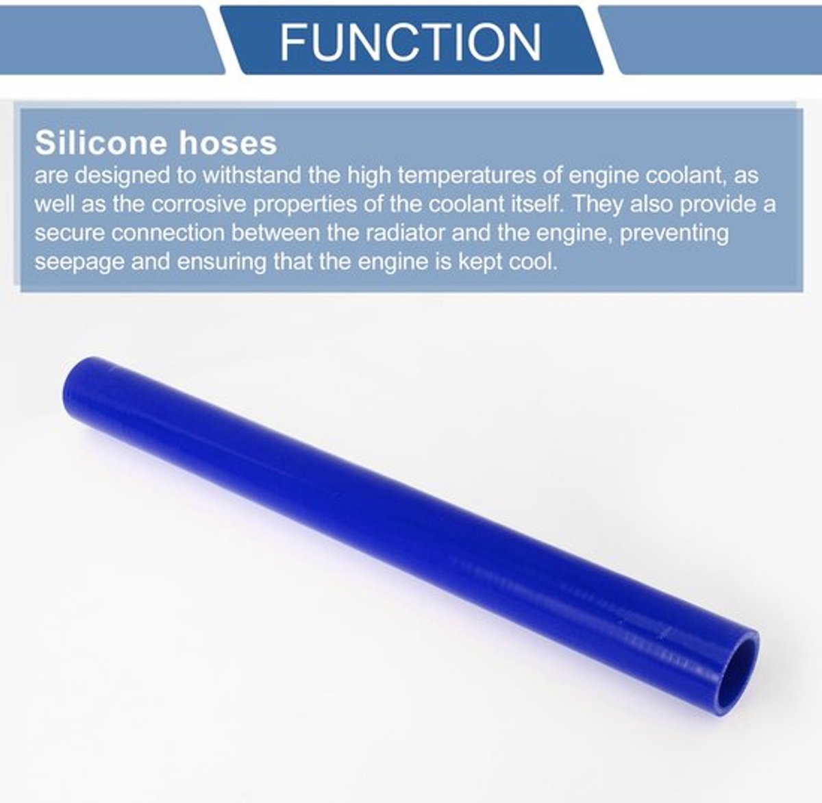 Dailygoods- Koelvloeistofslang 500 mm - Siliconen - 38 mm/1,5 inch - Meerlaags