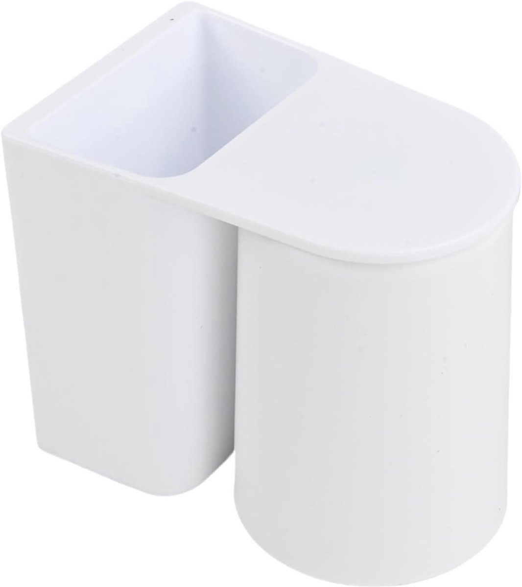 Wandhouder voor Tandenborstels zonder Boren met Magnetische Onderkant - Zelfklevende Tandenborstelhouder voor Badkamer, Wit en Ruimtebesparend Design