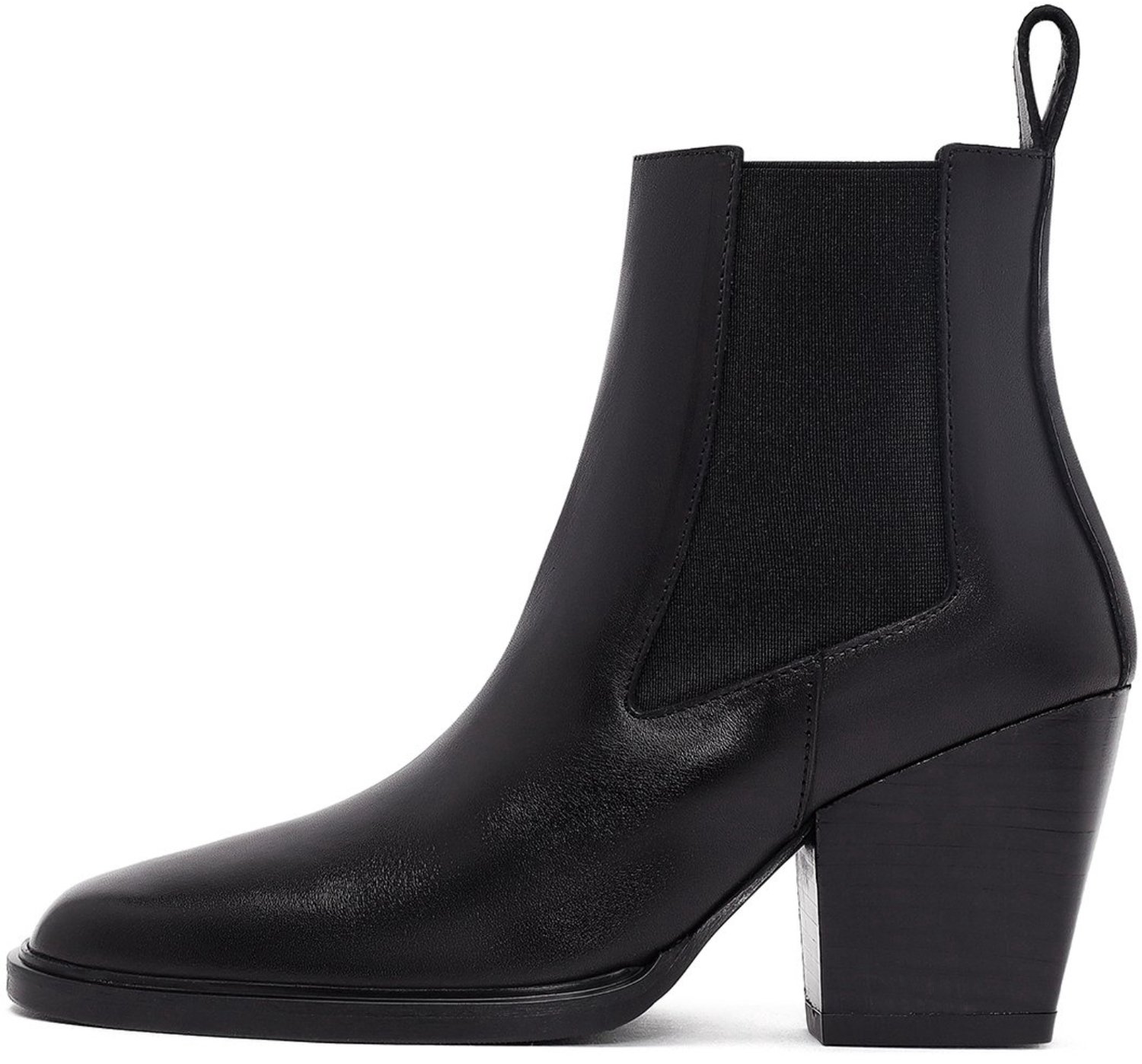 DERIMOD Heeled Ankle Boots Leather Heeled Ankle Boots