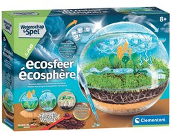 Clementoni EcoSphere Biosfeer - Mini Ecosysteem Terrarium met Waterkringloop - Planten Kweken en Natuur Ontdekken - Wetenschap en Spel voor Kinderen