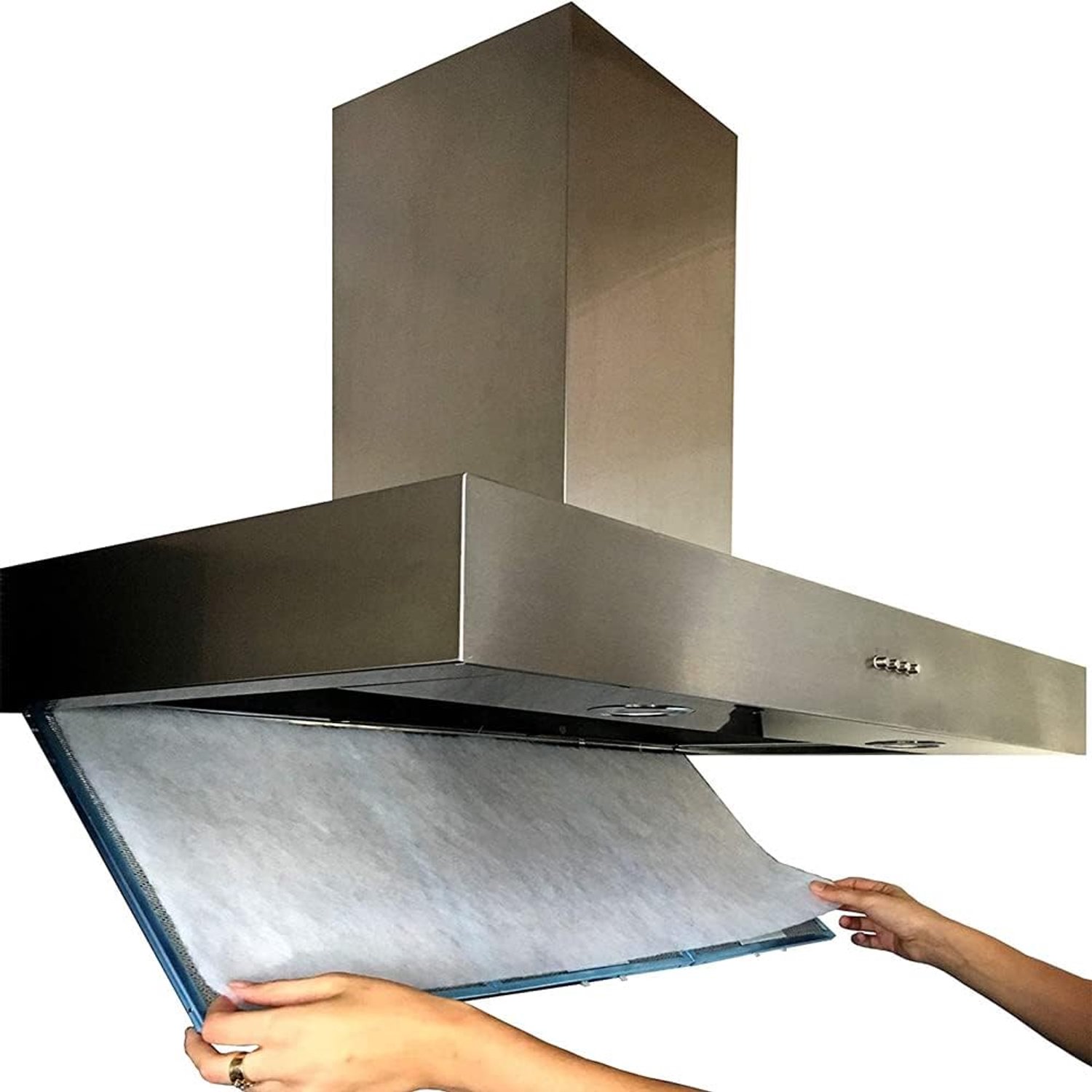 Afzuigkapfilter 90 x 40 cm - afneembaar - vet- en rookabsorberend - voorkomt ophoping - Vemera